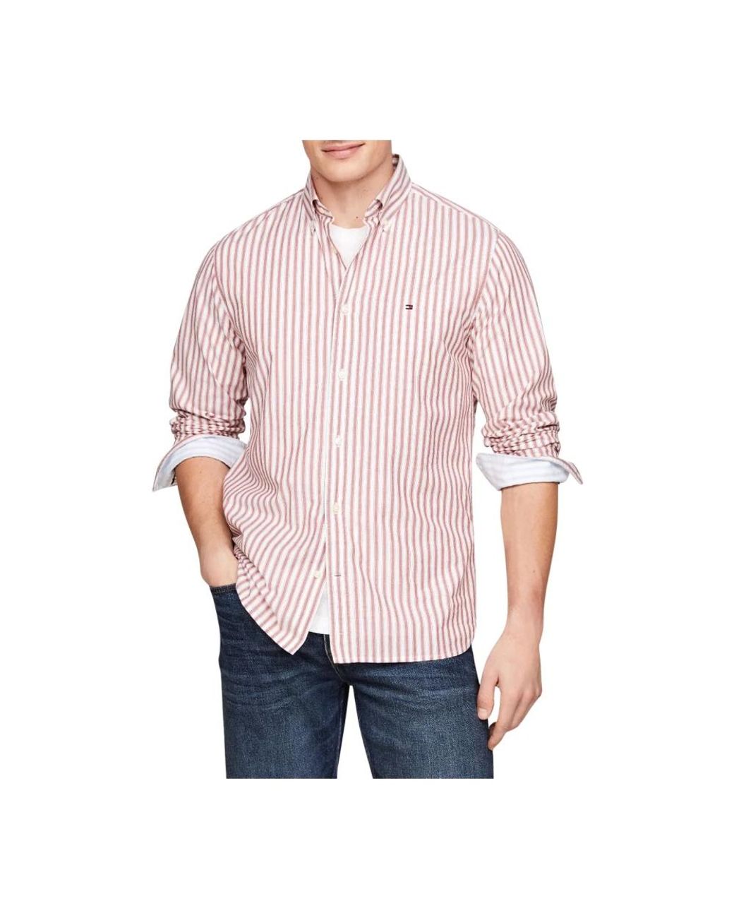 Tommy Hilfiger Red Casual Shirts for men