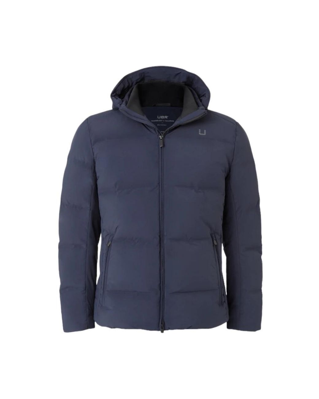 UBR Jassen ,Blauw ,Leer Donzen Jas Met Primaloft Panelen in het Blue voor heren