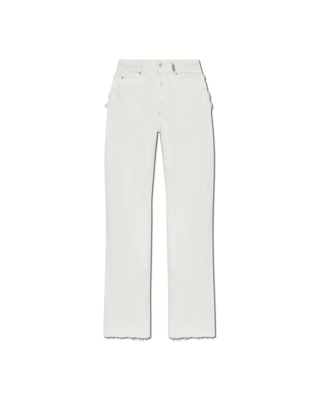 McQueen Jeans ,Wit ,Katoen Jeans Met Vintage Effect in het White voor heren