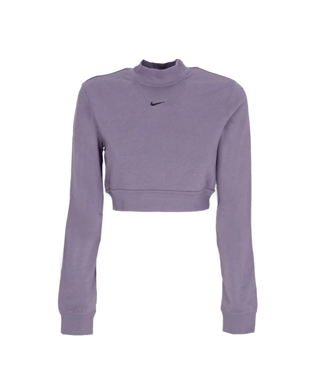 Nike Fitness ,Paars ,Katoen Lichtgewicht Coltrui Sweatshirt Chill French Terry in het Purple