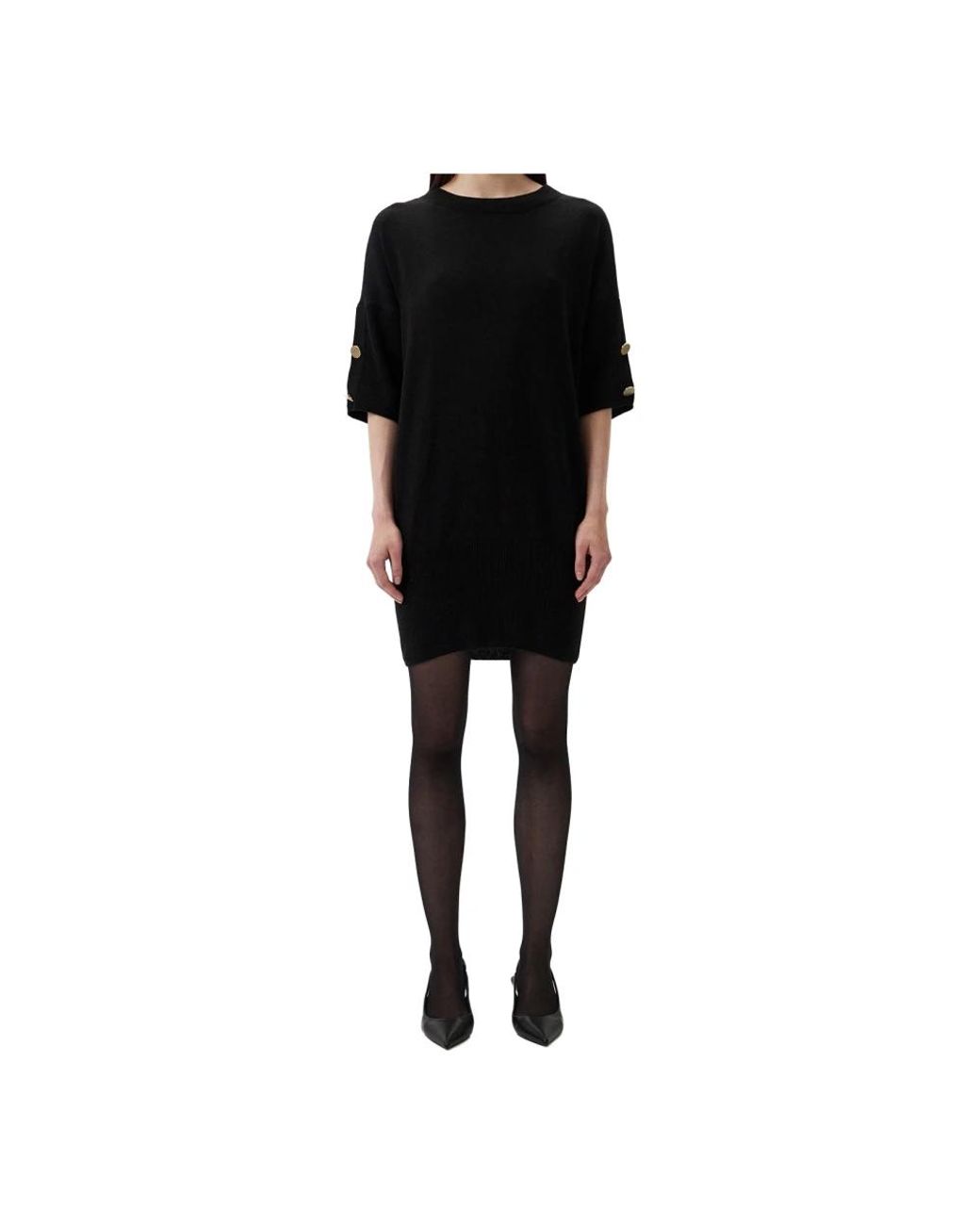 ARMANI EXCHANGE Black Knitted Dresses