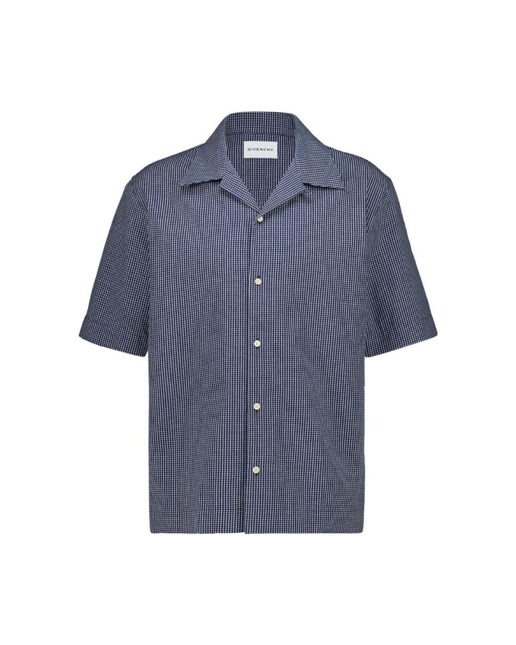 Givenchy Blue Short Sleeve Shirts for men