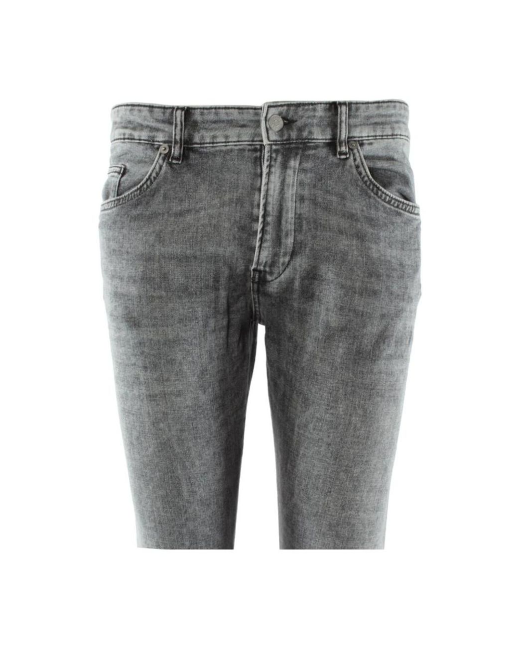 Boss Gray Straight Fit Jeans for men