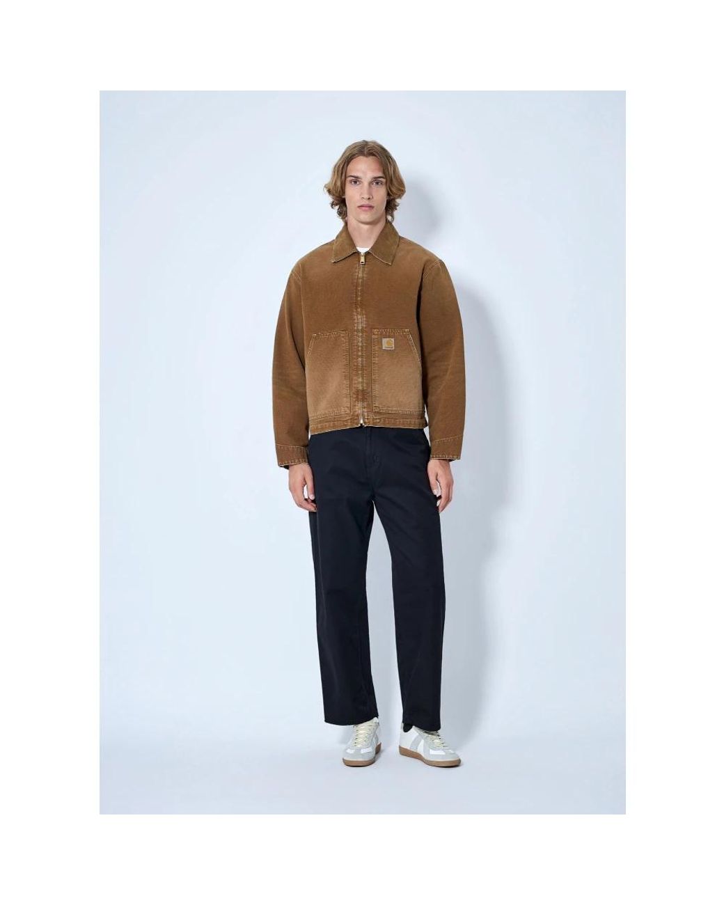 Carhartt Brown Denim Jackets for men
