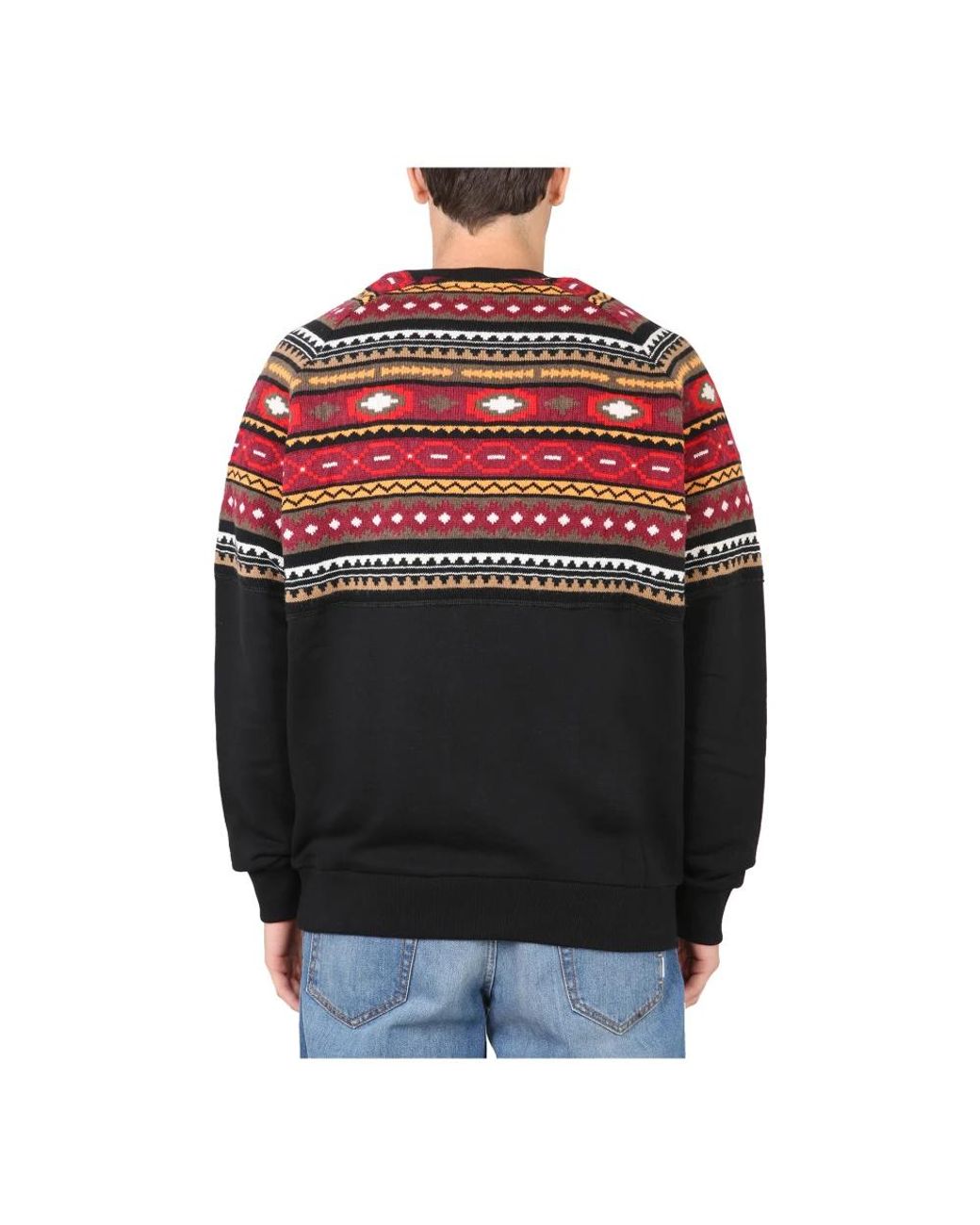 Marcelo Burlon Red Round-Neck Knitwear for men