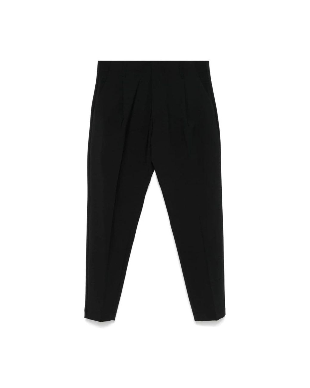 Dondup Black Straight Trousers for men