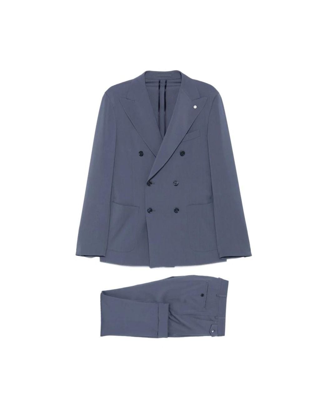 L.b.m. 1911 Blue Double Breasted Suits for men
