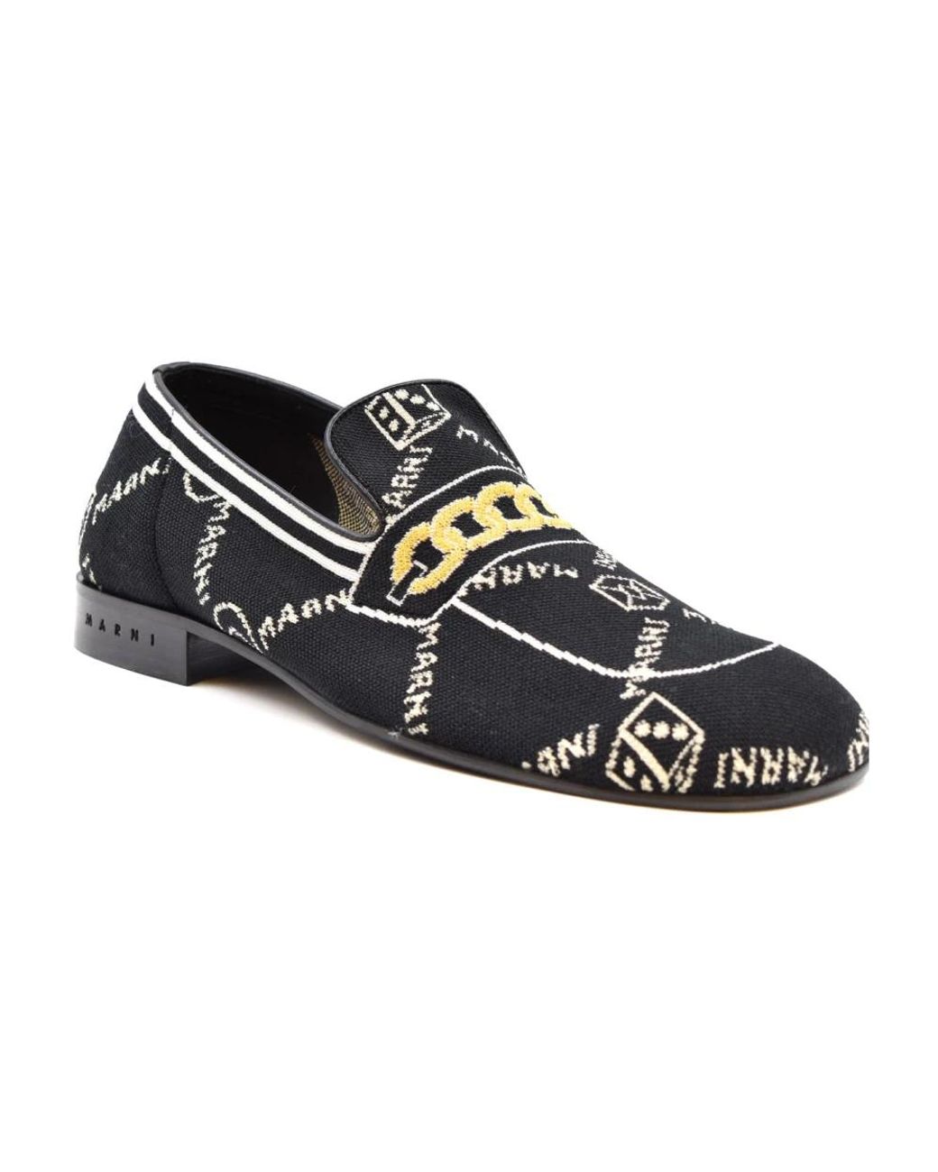 Marni Black Moccasins for men