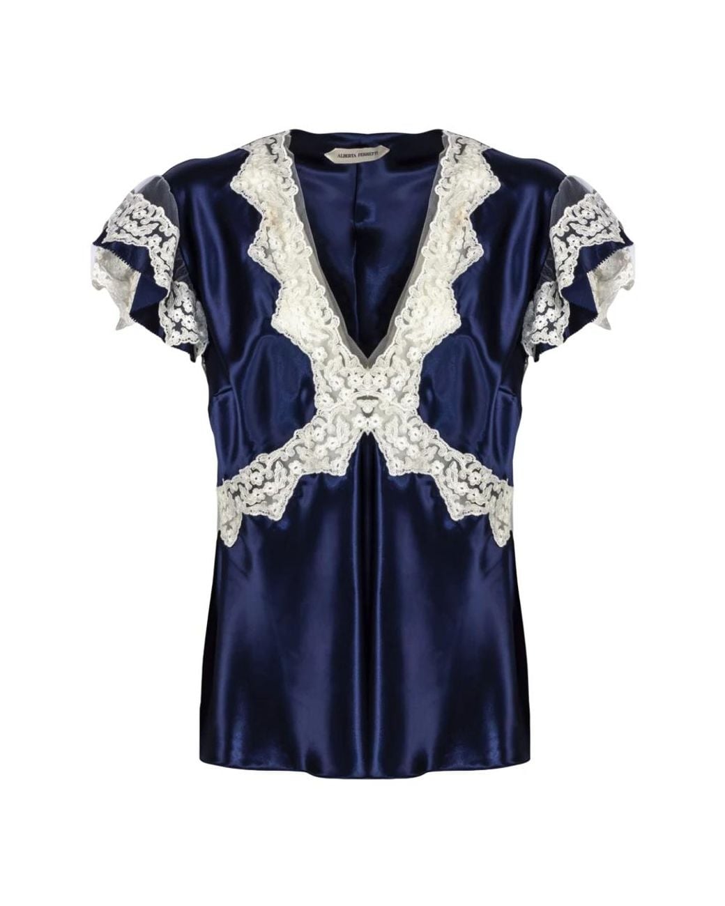 Alberta Ferretti Blue Blouses
