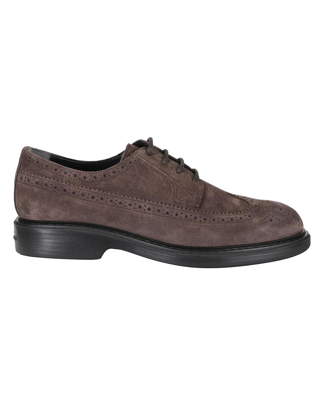 Hogan Brown Laced Shoes for men