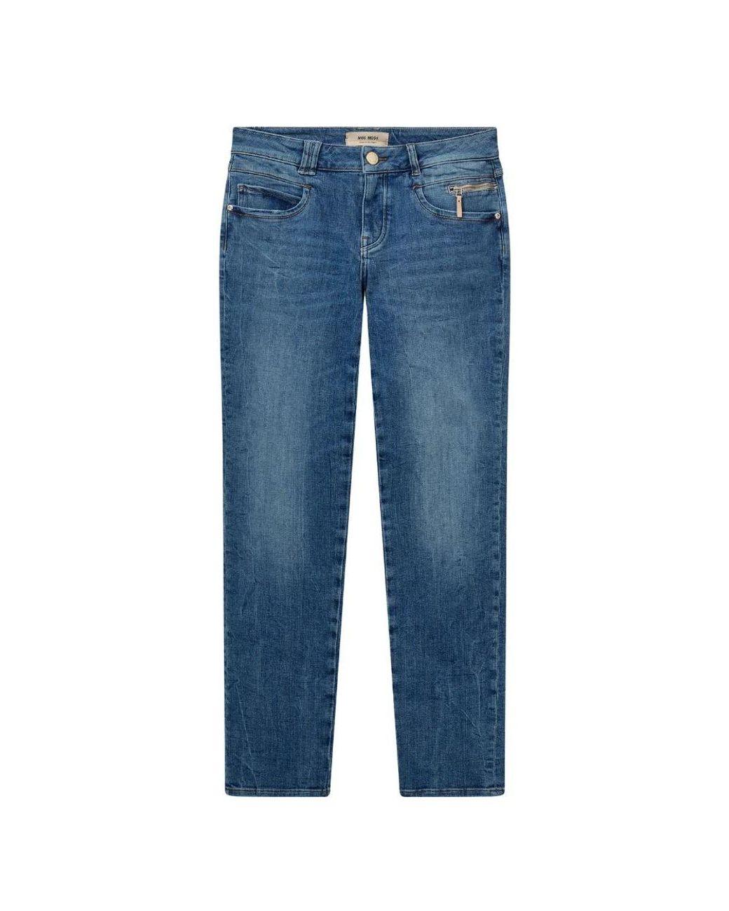 Mos Mosh Blue Straight Fit Jeans
