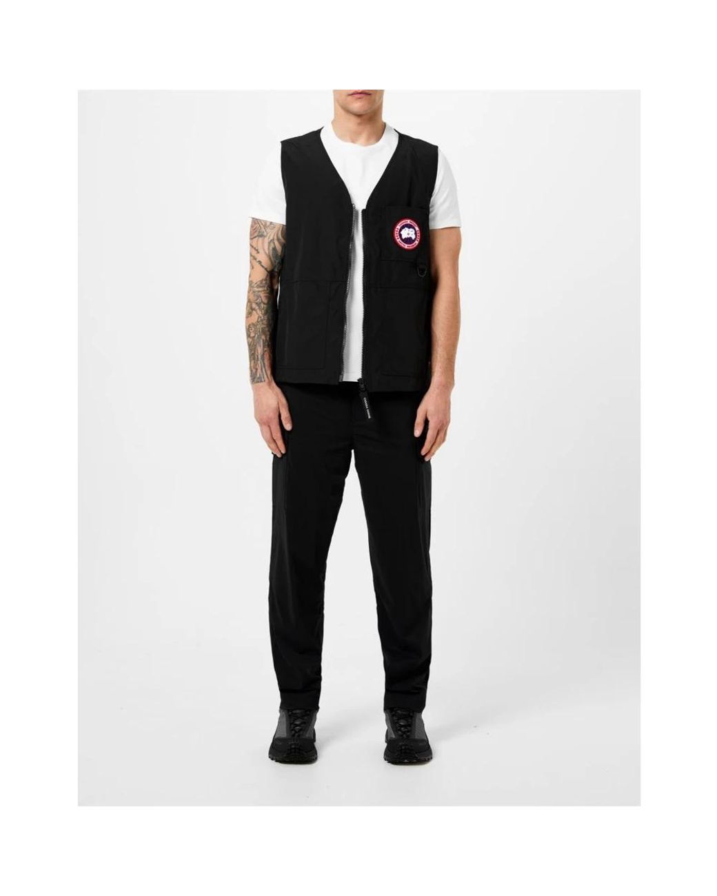 Canada Goose Black Canmore Logo Vest for men