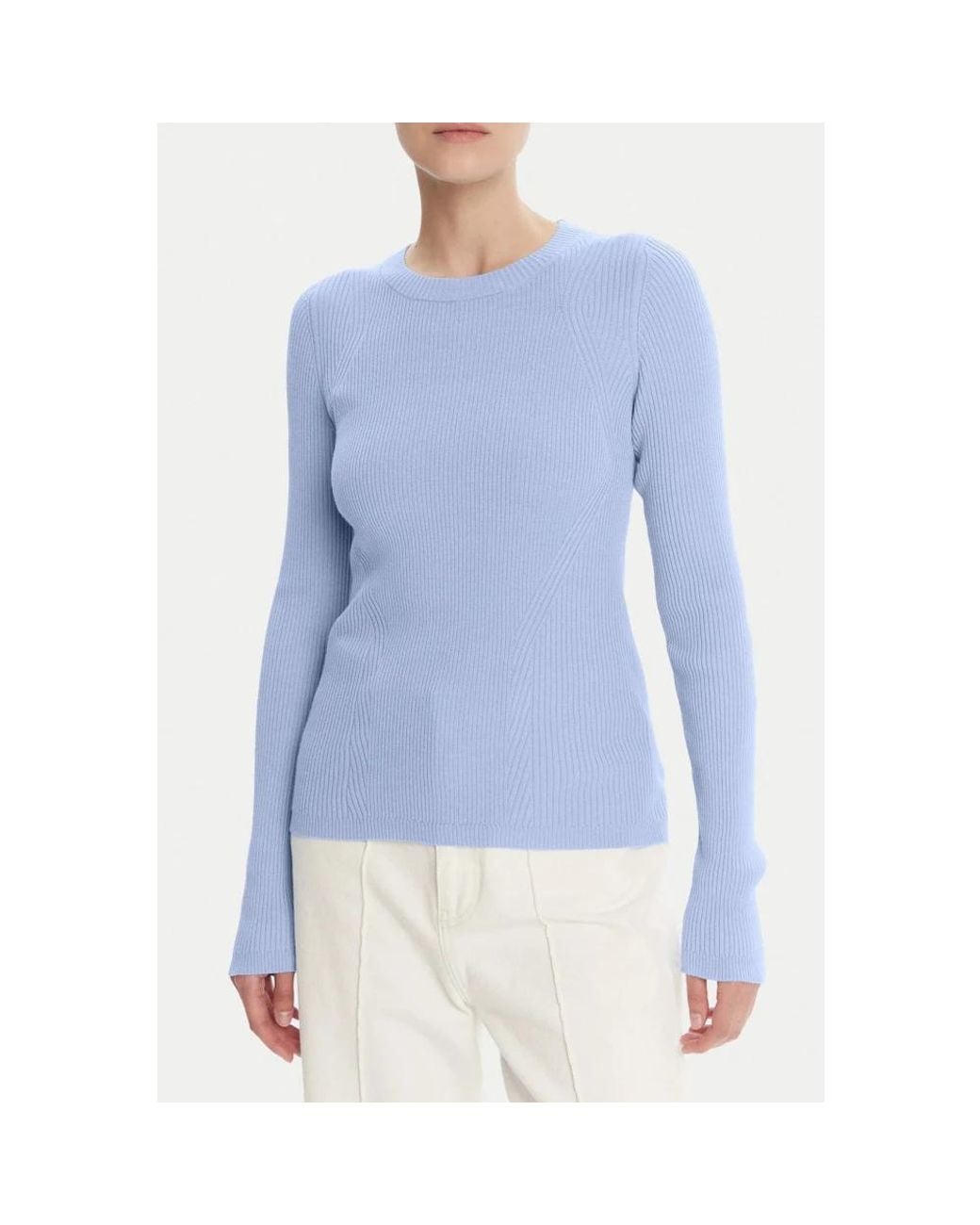 Joop! Blue Taillierter Rippstrickpullover