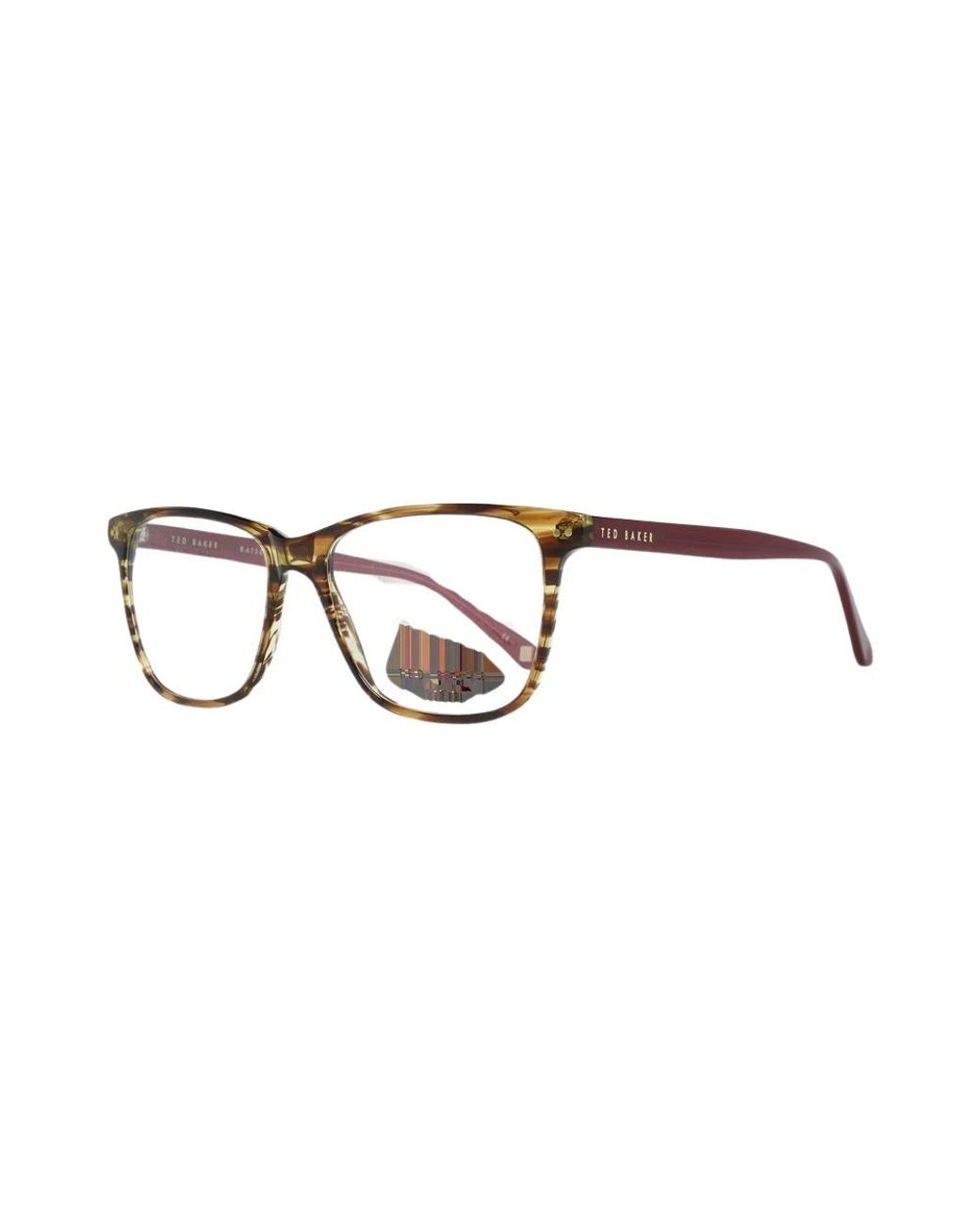 Ted Baker Accessoires ,Veelkleurig ,Optical Frame in het Metallic