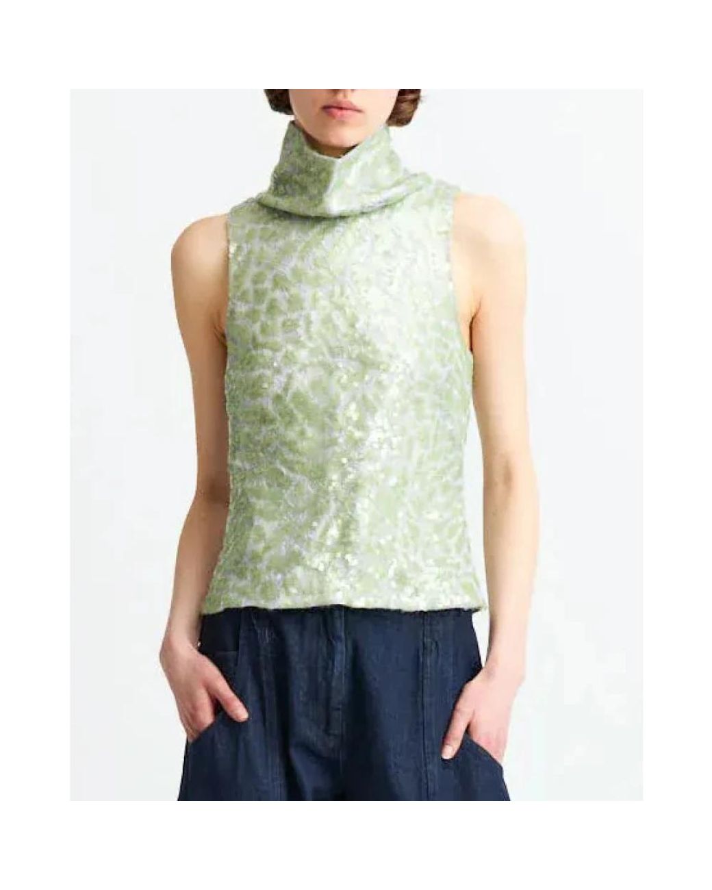 16Arlington Green Sleeveless Tops