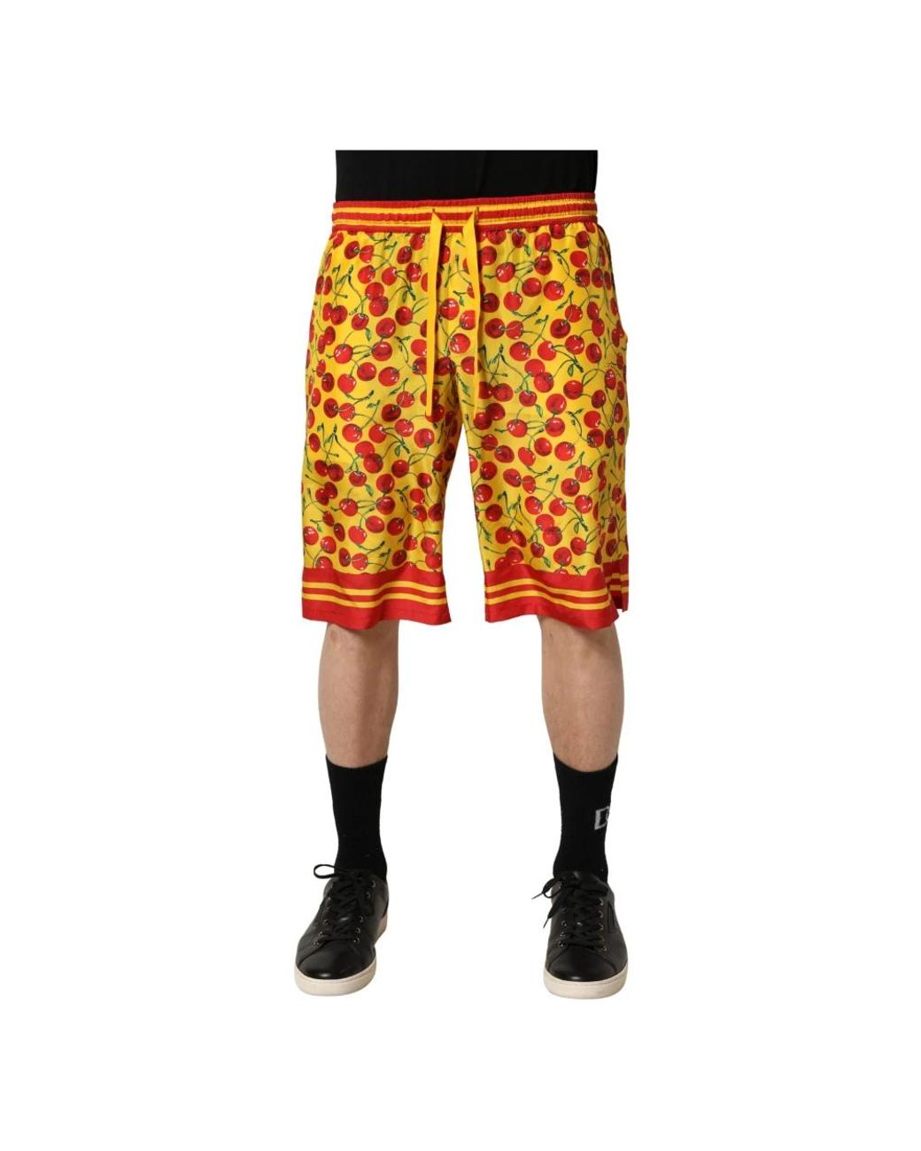 Dolce & Gabbana Orange Long Shorts for men