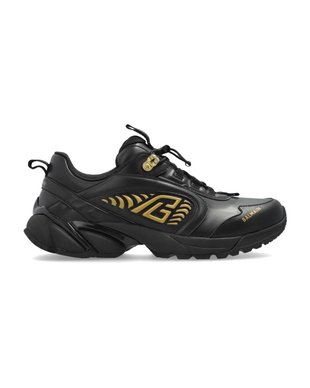 Balmain Schoenen ,Zwart ,Leer Sportschoenen in het Black voor heren