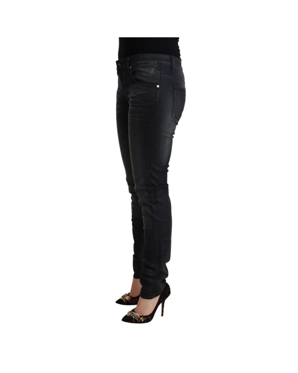Acht Black Slim-Fit Jeans