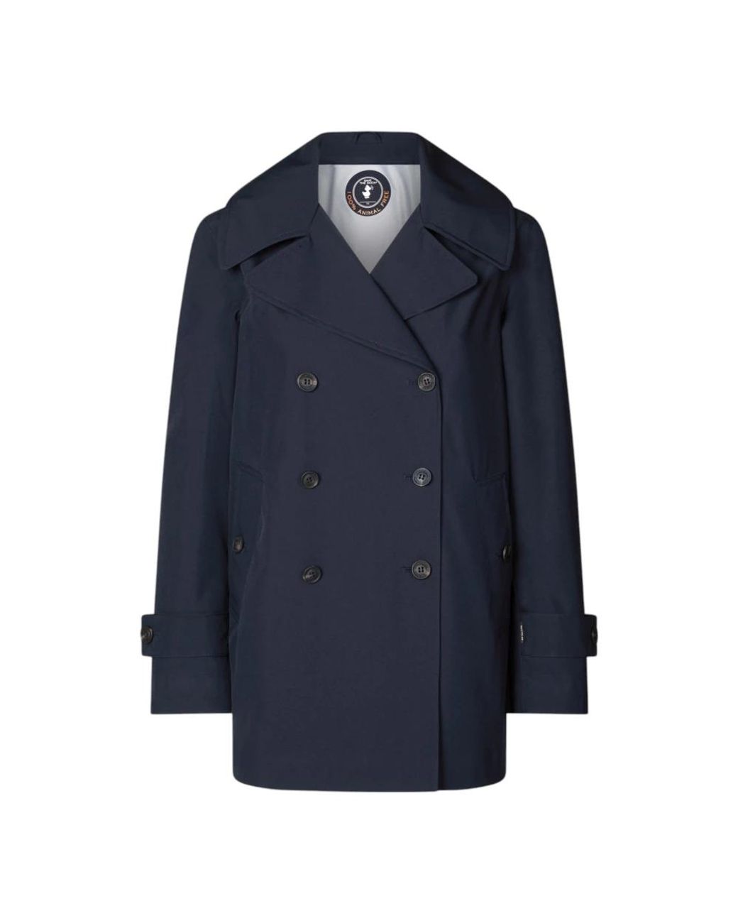 Double-Breasted Coats Save The Duck de color Blue