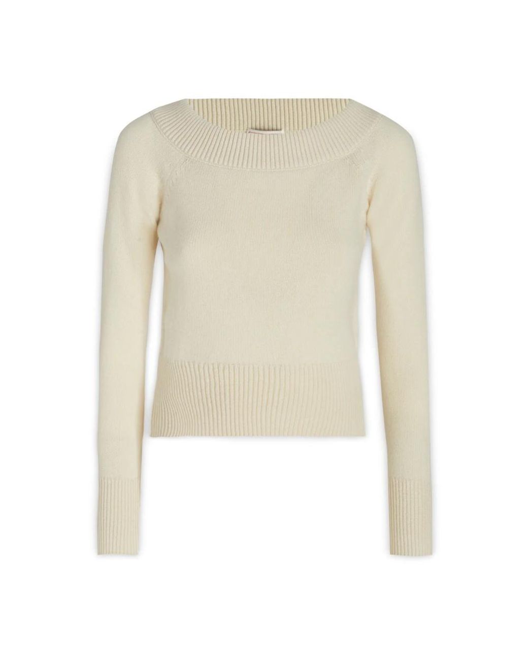 McQueen White Round-Neck Knitwear
