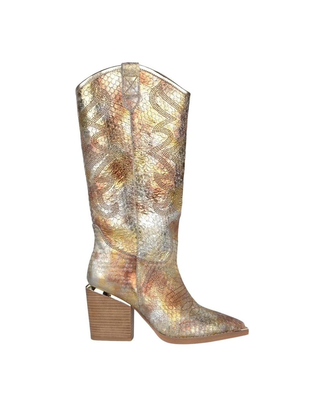 Alma En Pena. Brown Cowboy & Biker Boots