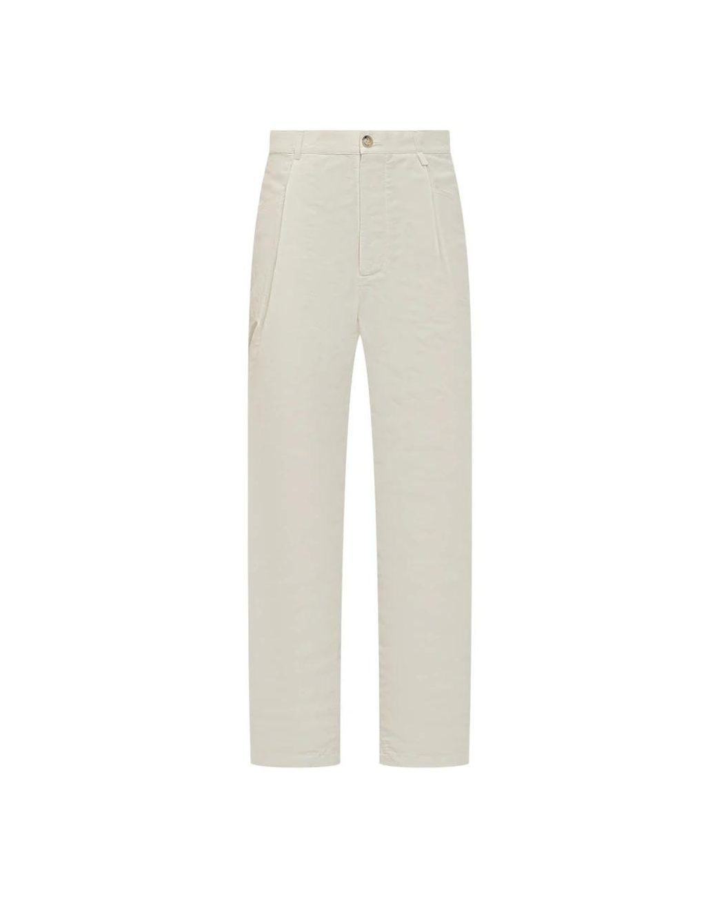 Willy Chavarria White Straight Trousers for men
