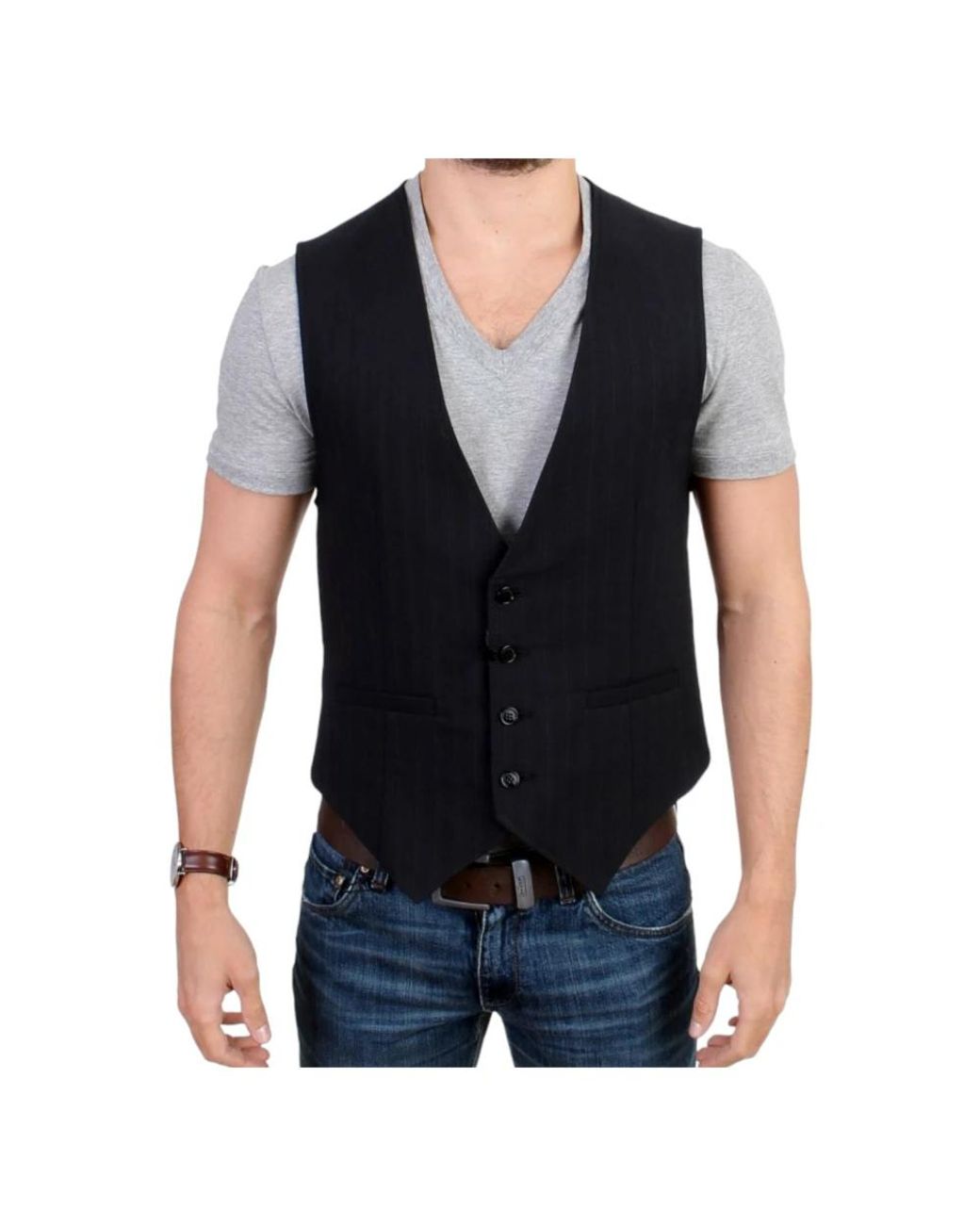 CoSTUME NATIONAL Black Waistcoats for men