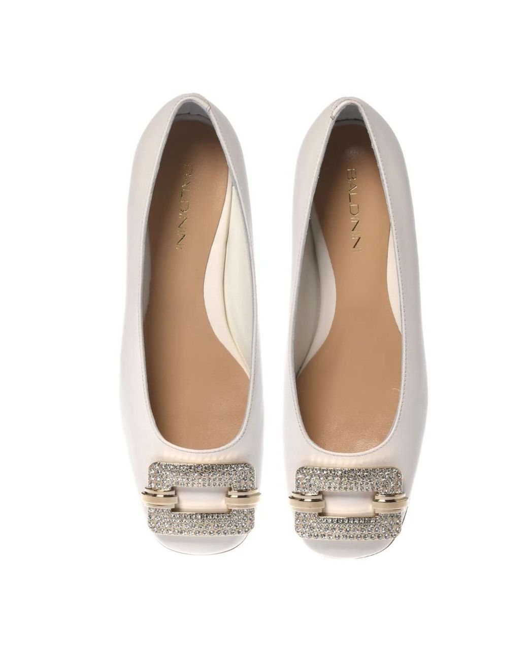 Baldinini White Ballerina Shoes