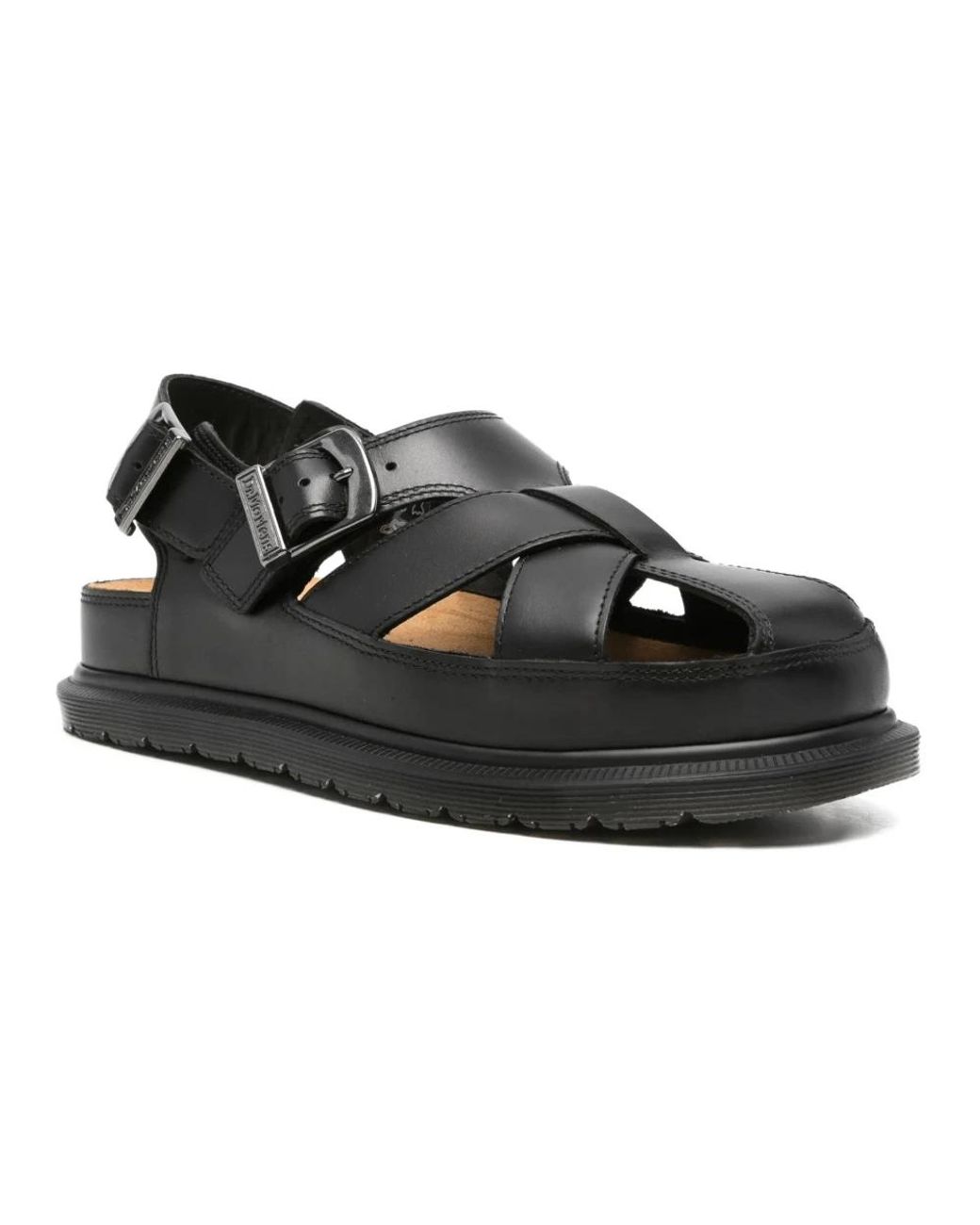 Dr. Martens Black Flat Sandals