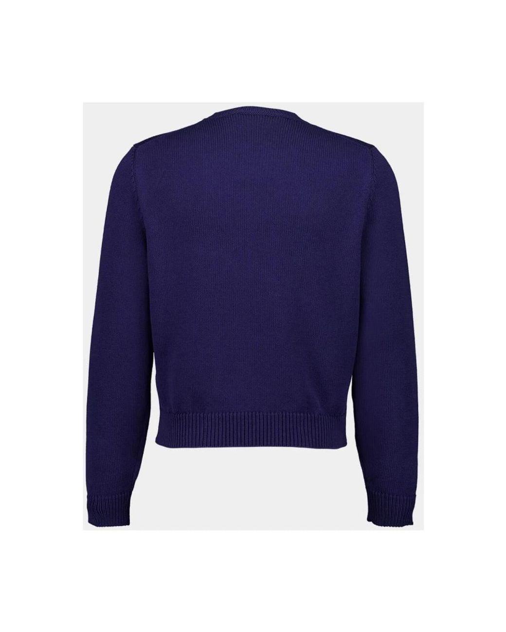 Marni Blue Round-Neck Knitwear for men