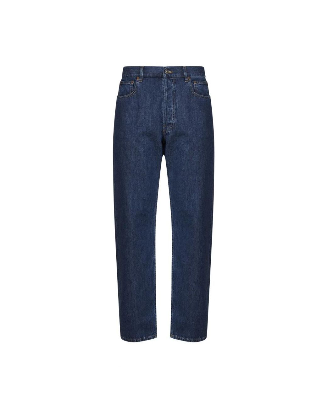 Valentino Blue Straight Fit Jeans for men