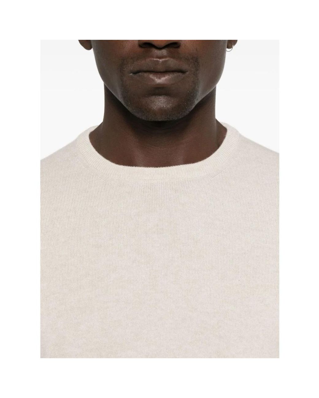 Gran Sasso White Cashmere Knitwear for men