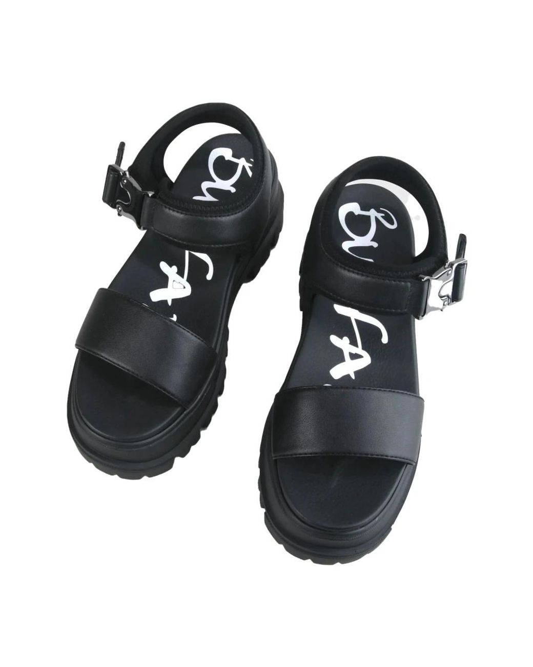 Buffalo Blue Flat Sandals