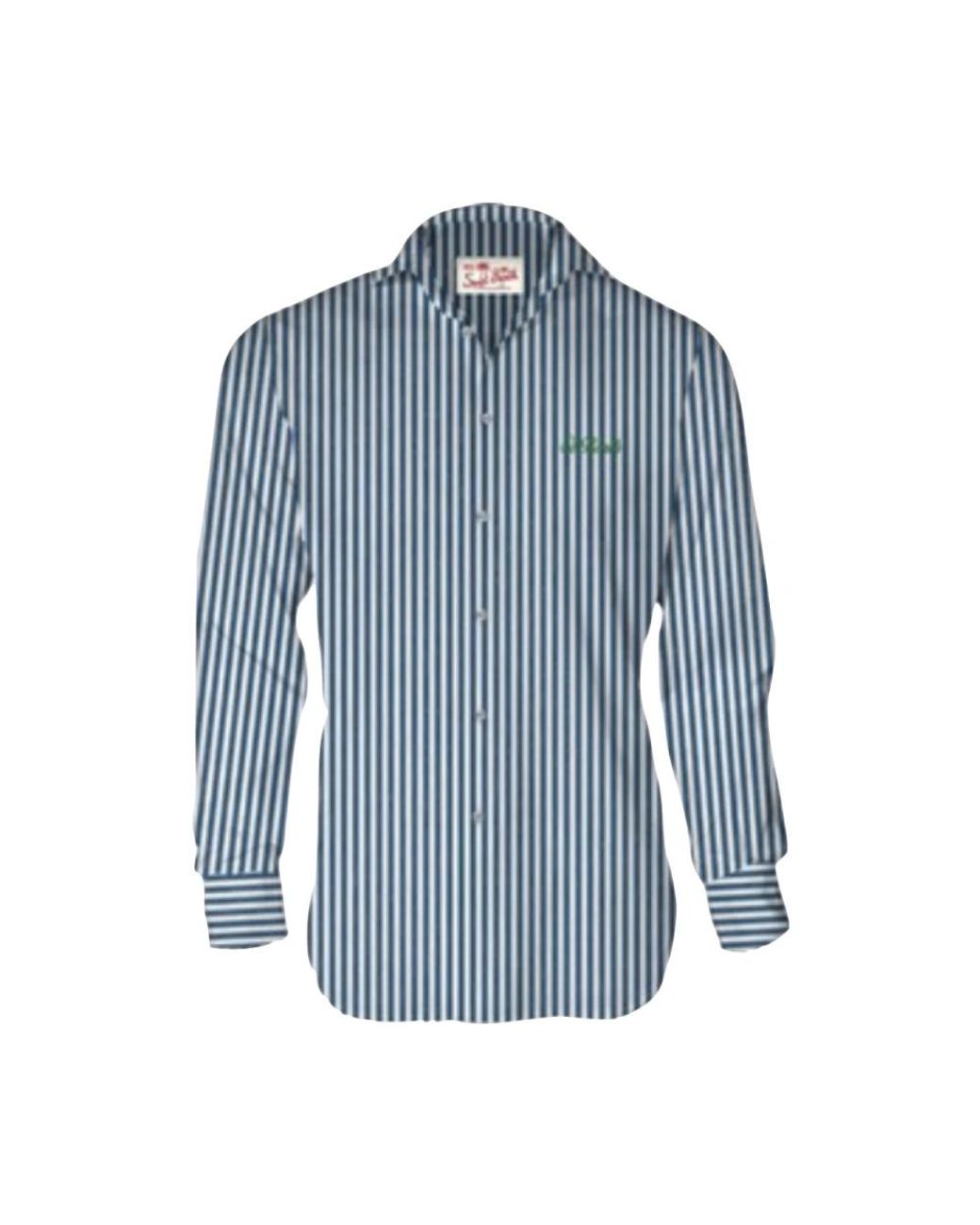 Mc2 Saint Barth Gestreiftes leinenhemd verschiedene farben in Blue für Herren