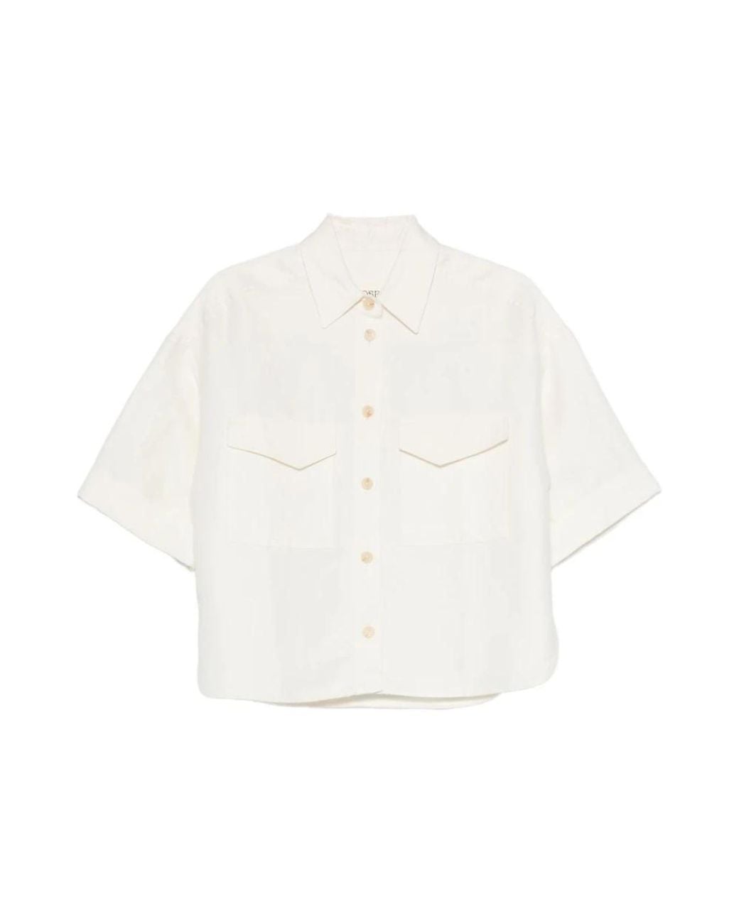 Closed Overhemden ,Wit ,Oversized Shirt in het White