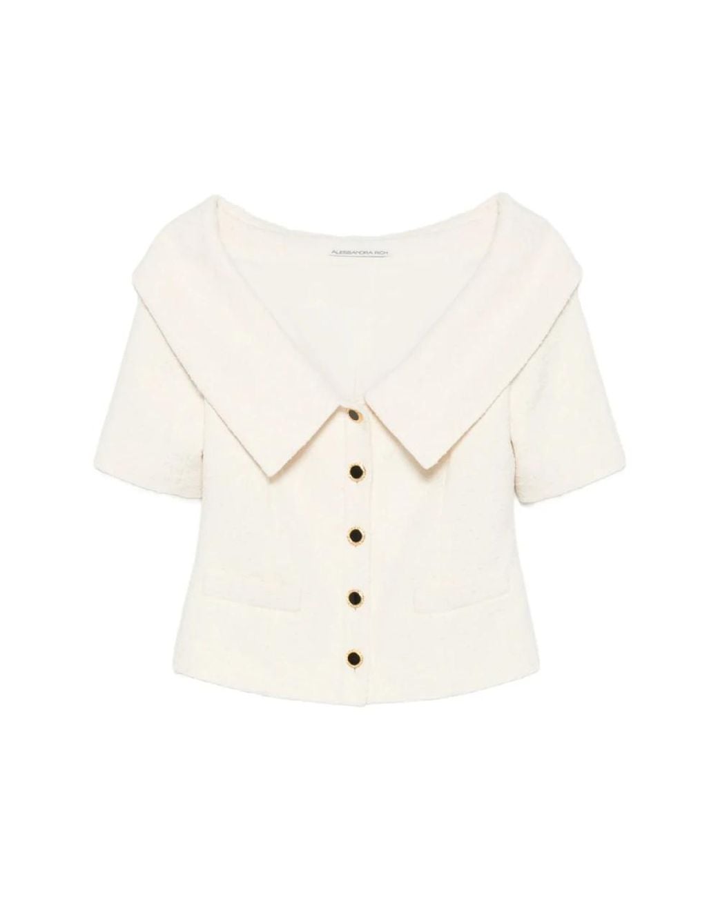 Alessandra Rich White Light Jackets