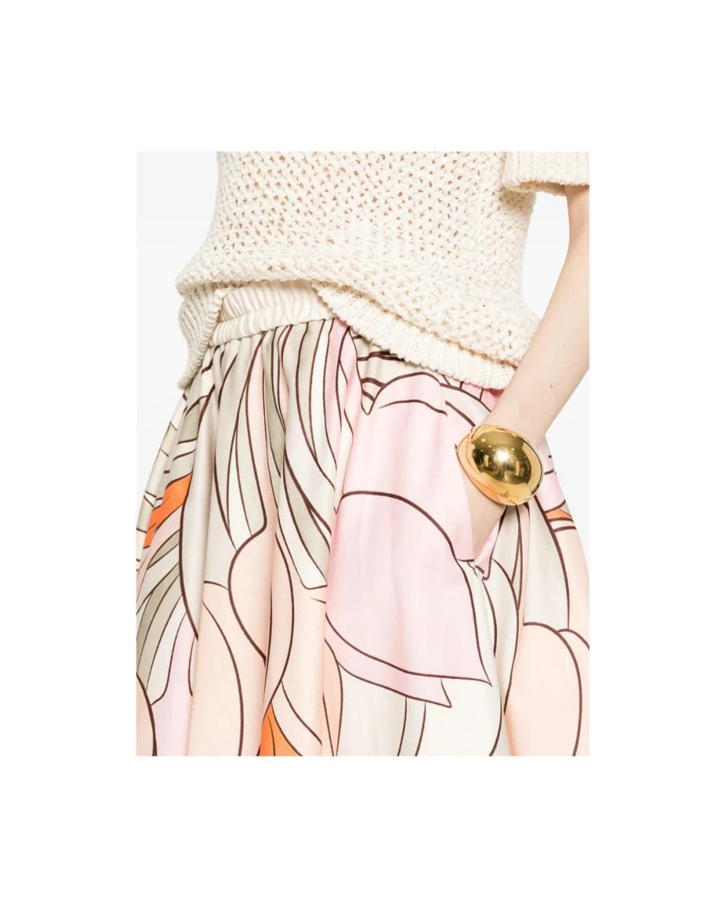 LaDoubleJ White Midi Skirts