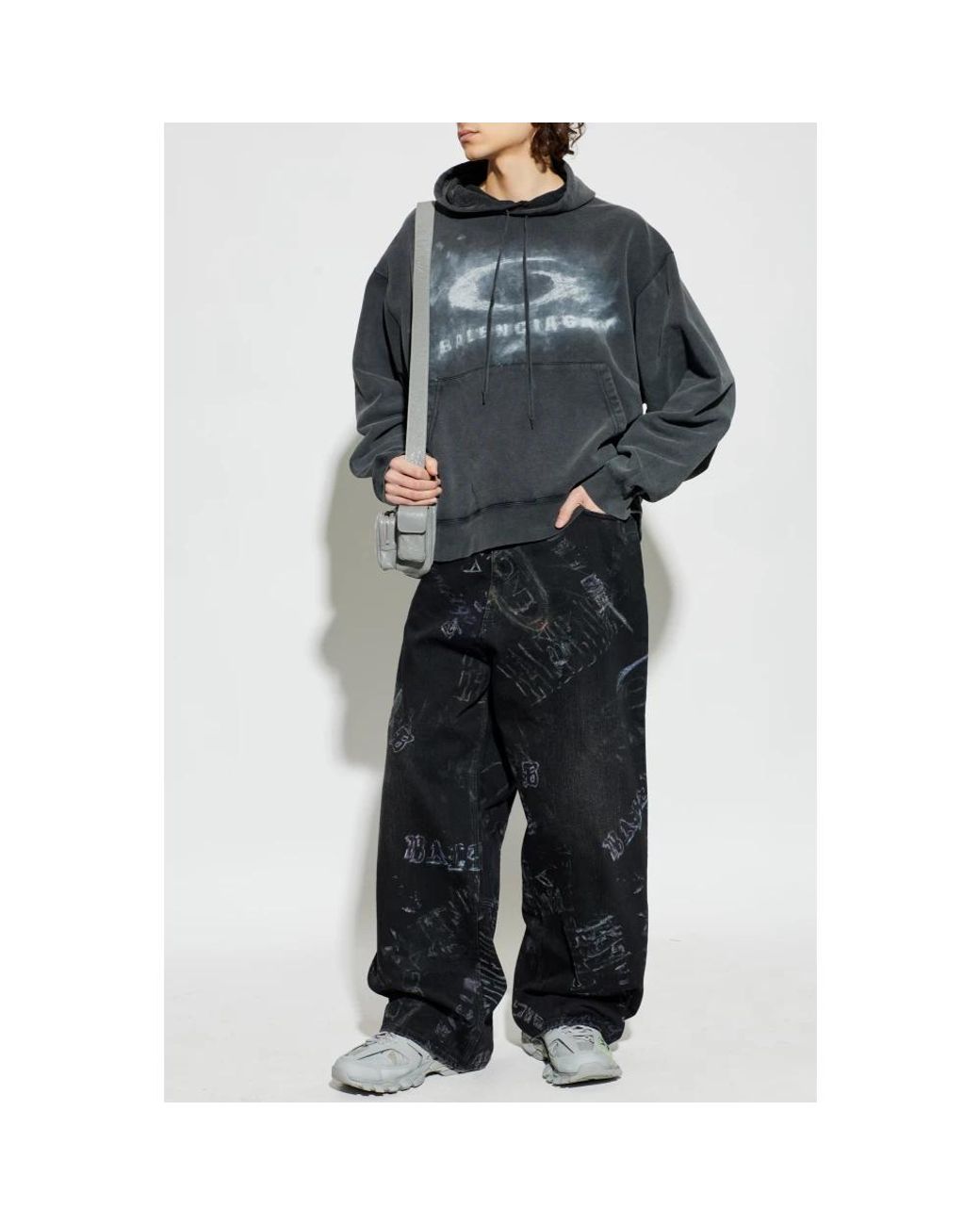 Balenciaga Gray Hoodies for men