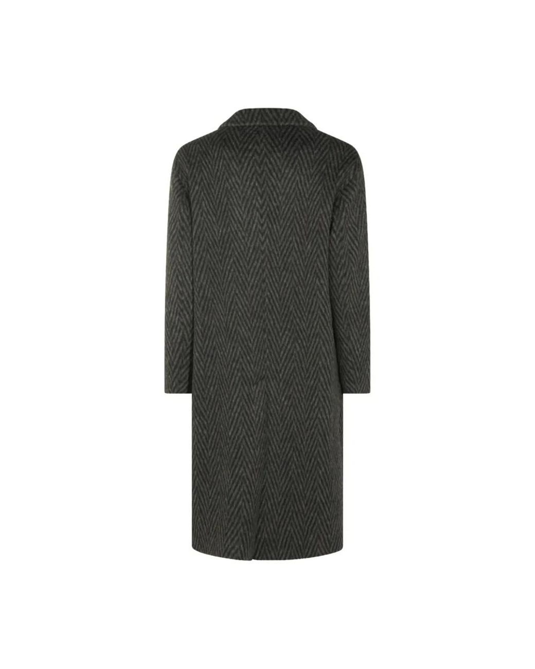 Double-Breasted Coats Hevò de hombre de color Black