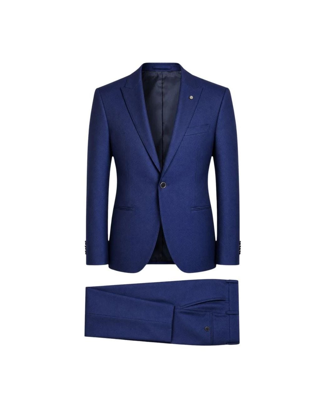 Luigi Bianchi Blue Single Breasted Suits for men