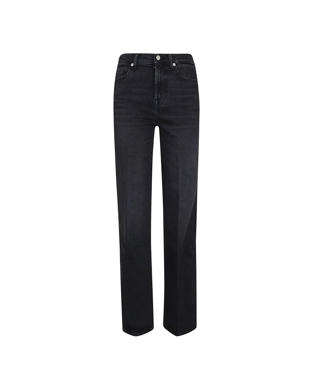 7 For All Mankind Blue Straight Fit Jeans