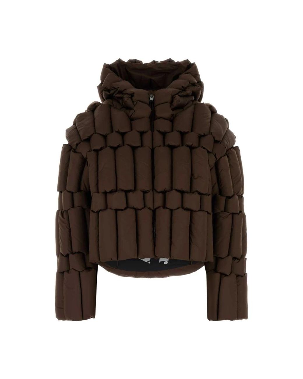 RAXXY Jassen ,Bruin ,Polyester Hooded Down Jacket in het Brown