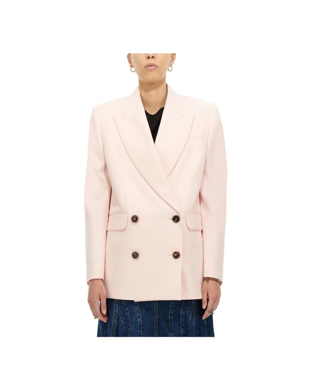 McQueen Pink Db Boxy Jacket