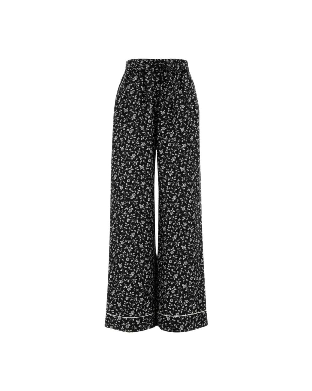 Dolce & Gabbana Black Wide Trousers