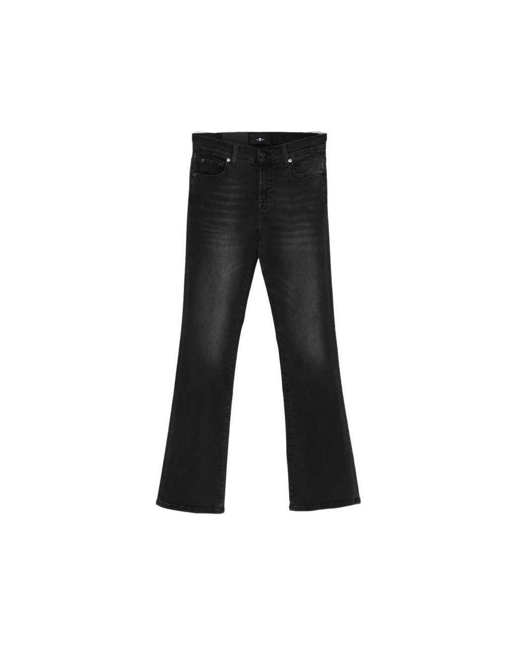 7 For All Mankind Black Flare Jeans