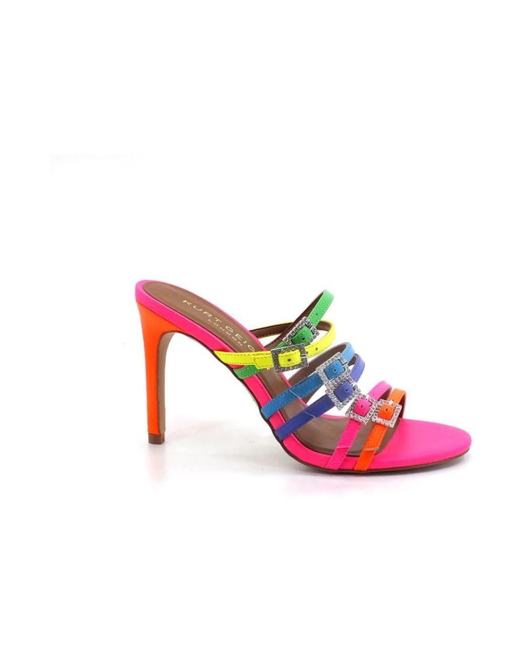 Kurt Geiger Pink Heeled Mules