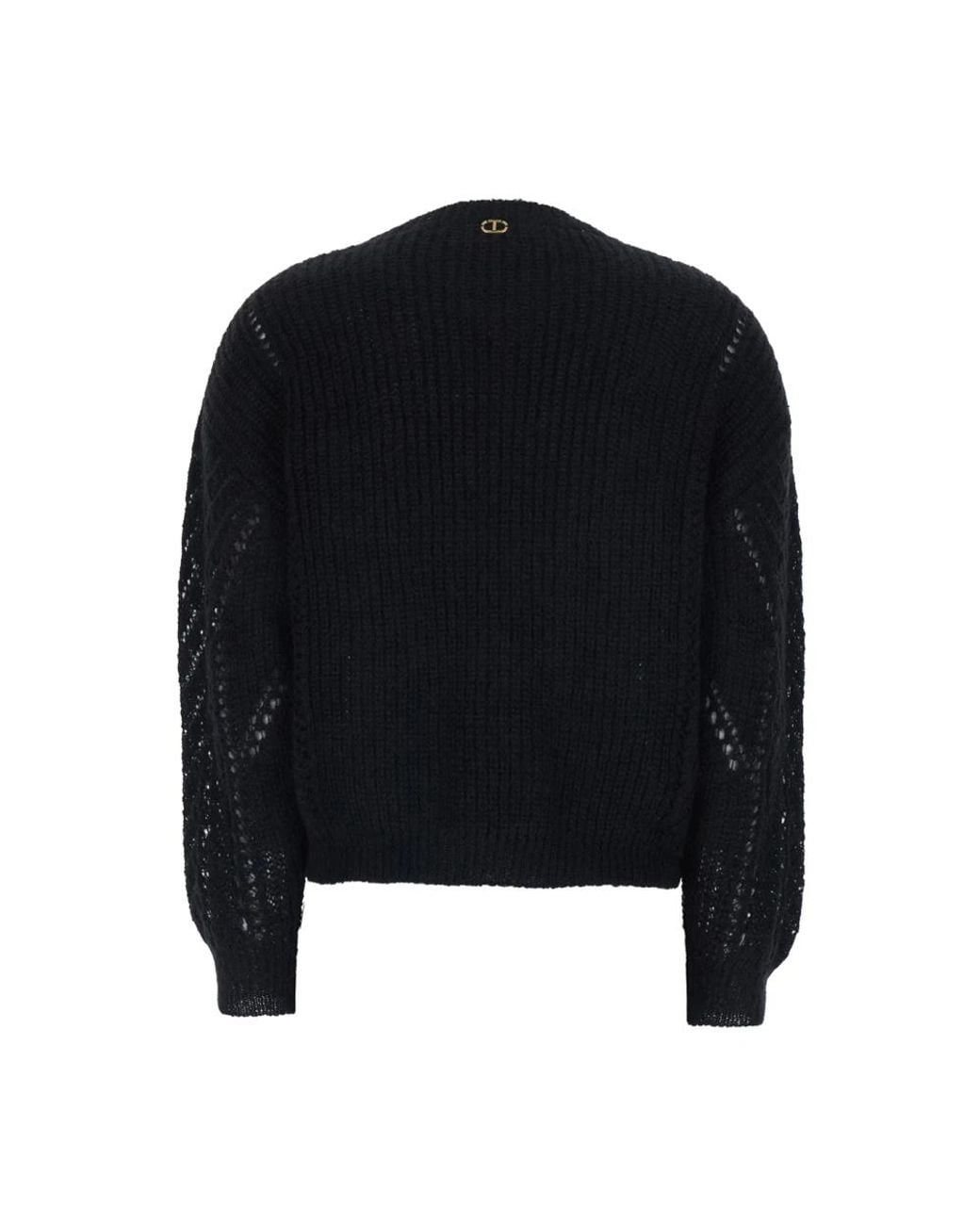 Twinset Black Round-Neck Knitwear