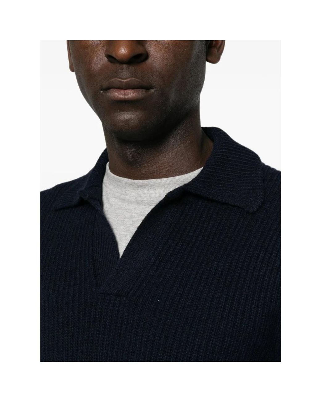 Gran Sasso Blue Polo Shirts for men
