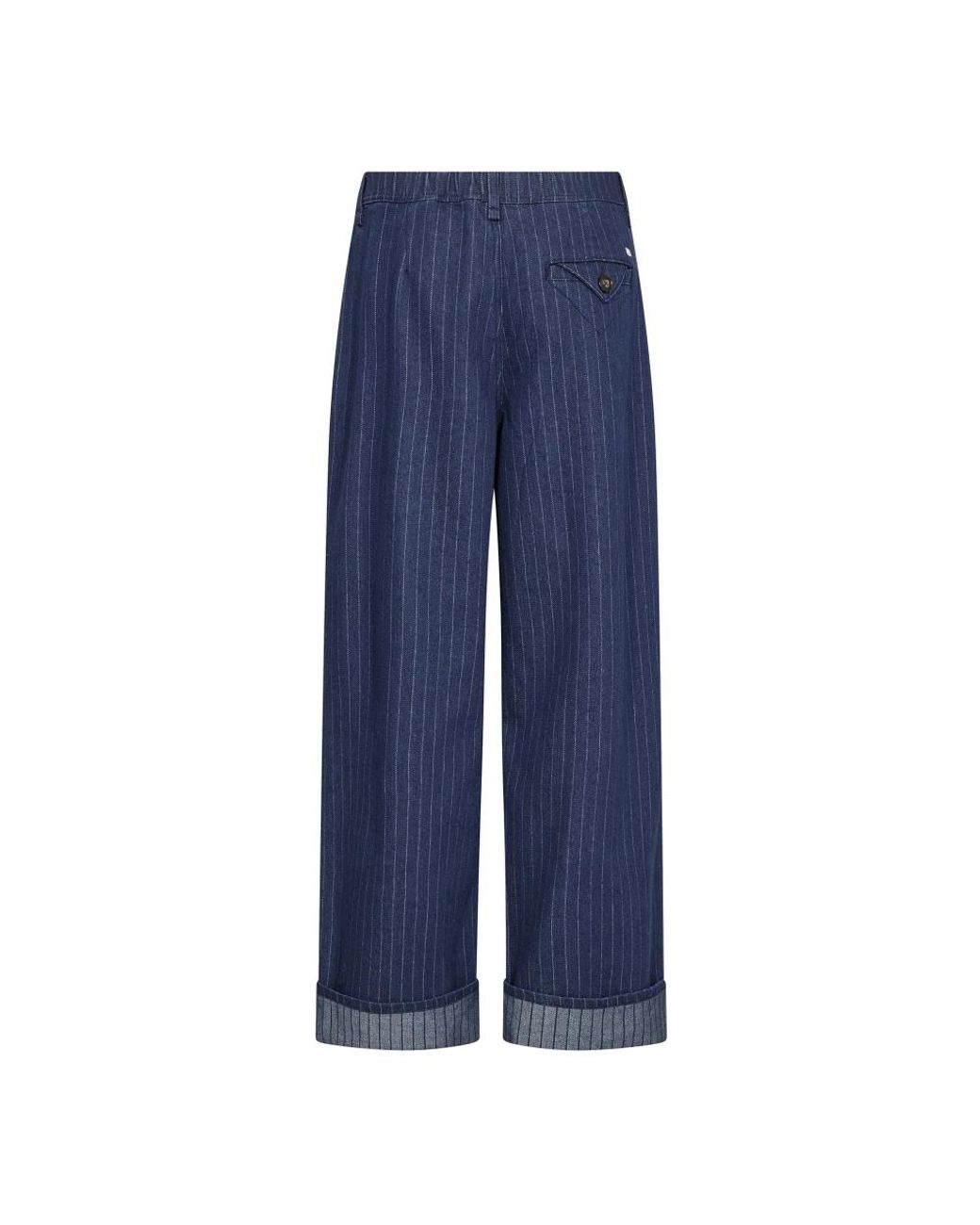 Mos Mosh Blue Wide Trousers