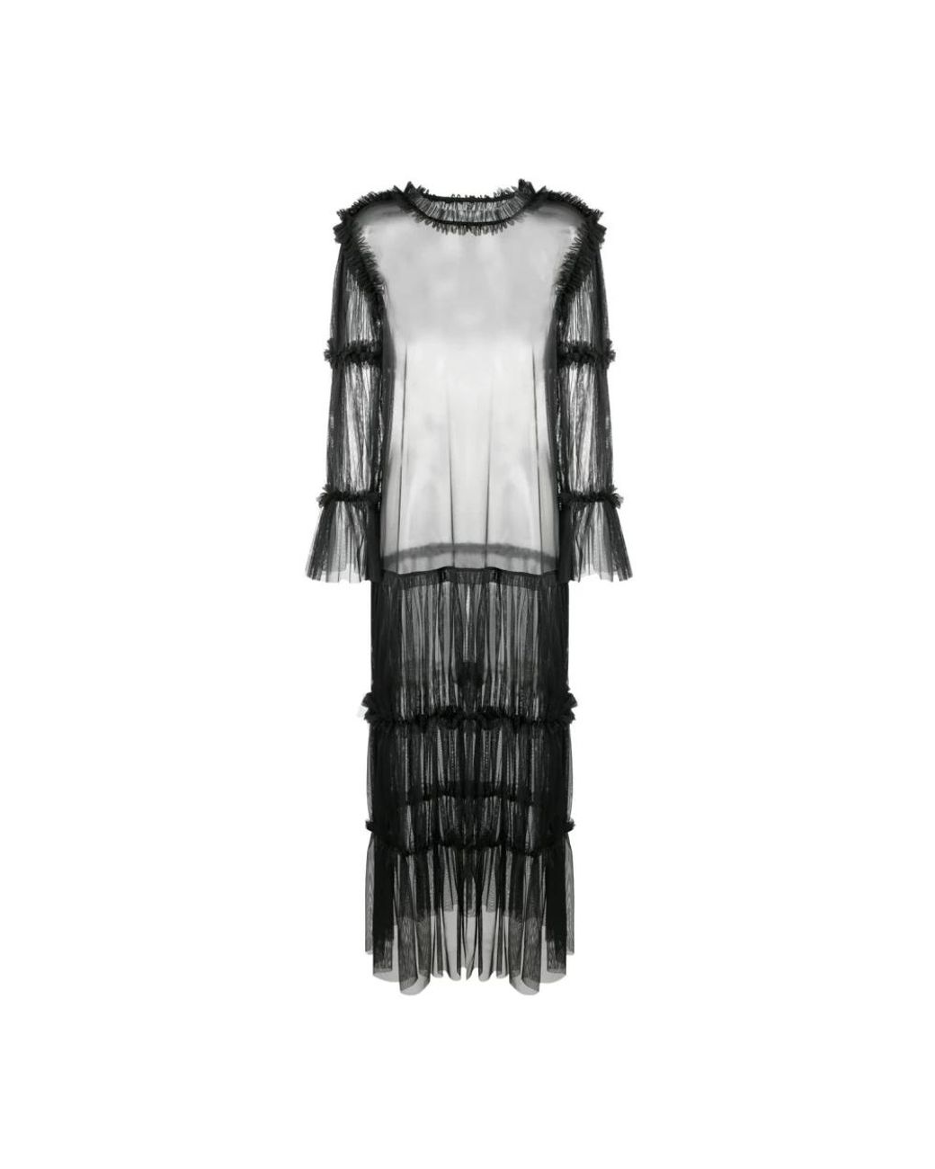 MM6 by Maison Margiela Black Midi Dresses
